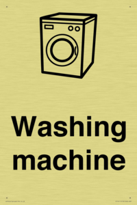 Dementia washing machine sign